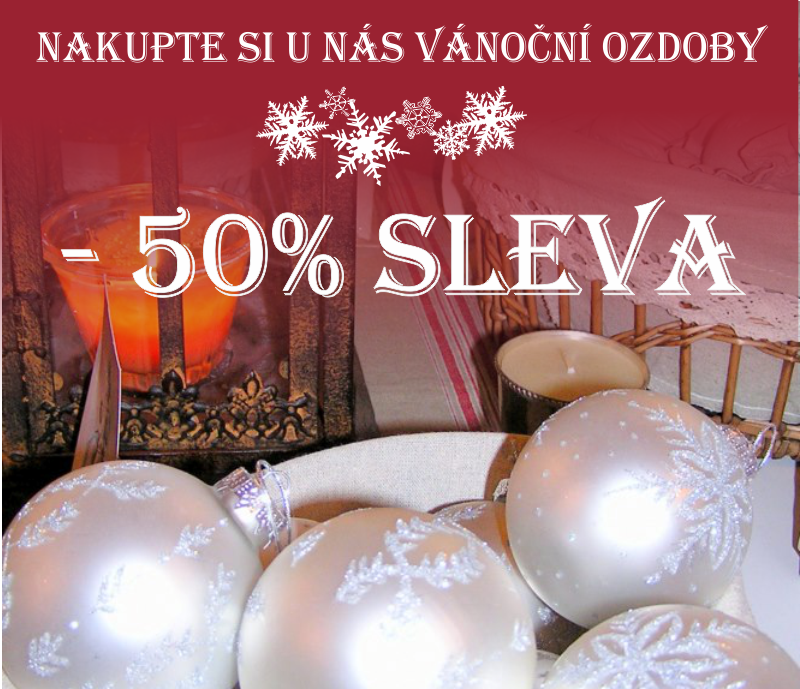 Vánoční OZDOBY sleva